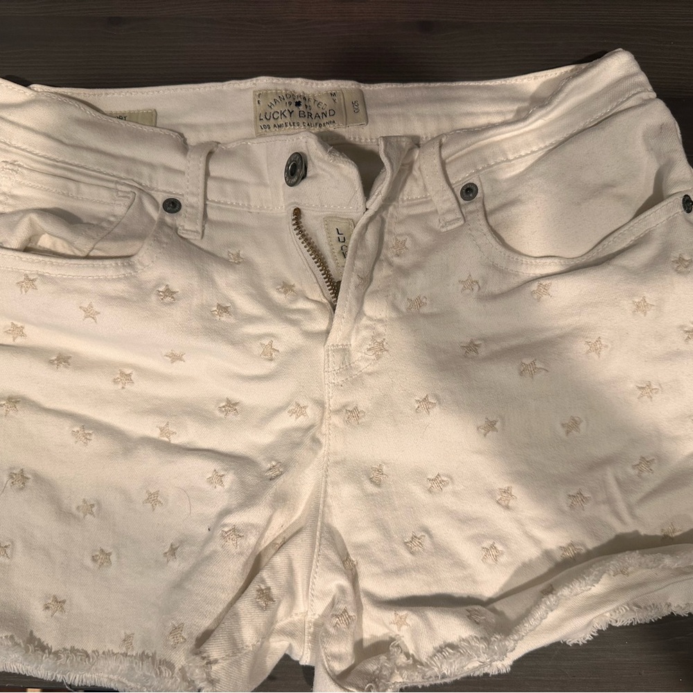 Cute white shorts with stars. Very good shape